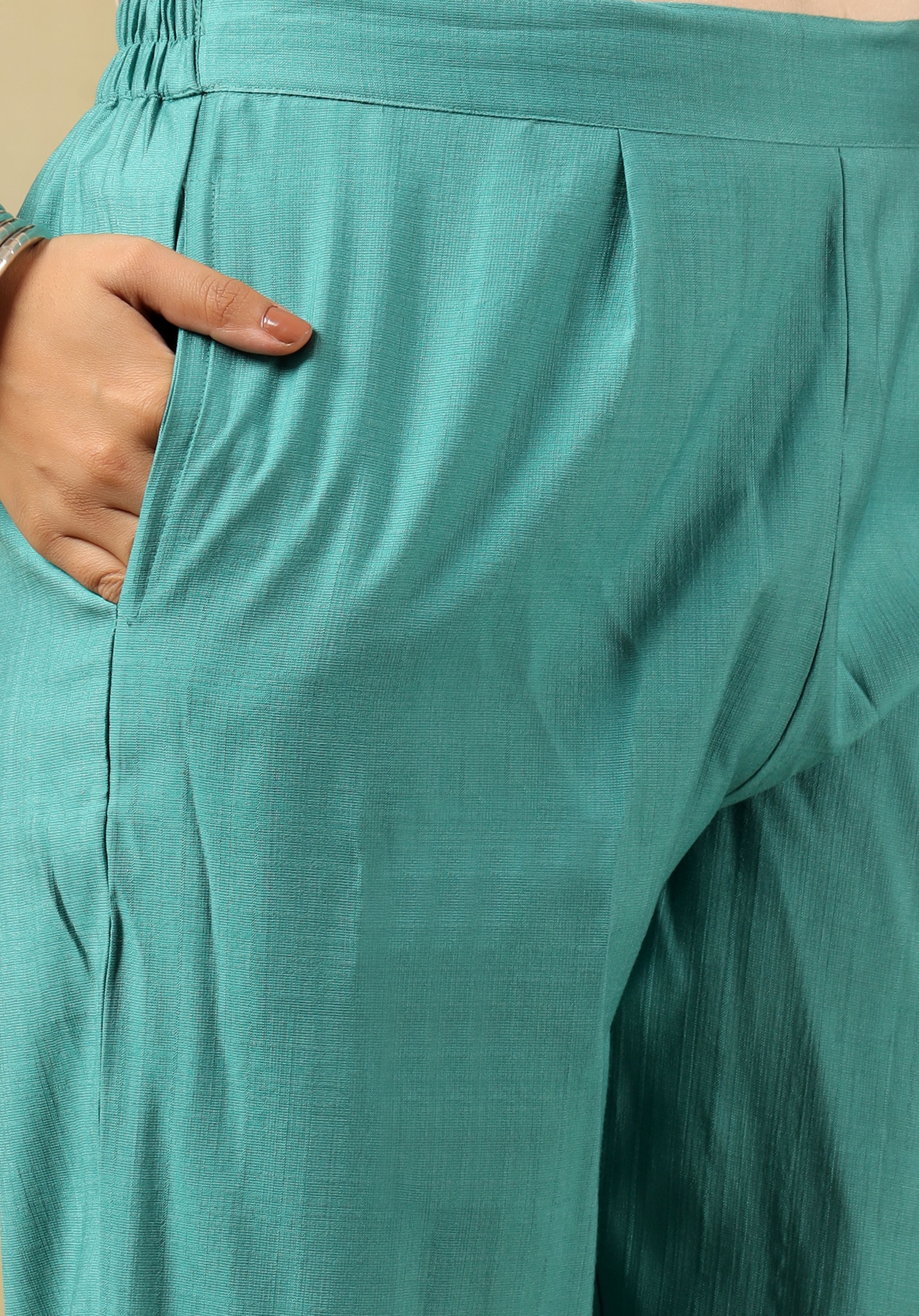 Kritika Teal Suit Set