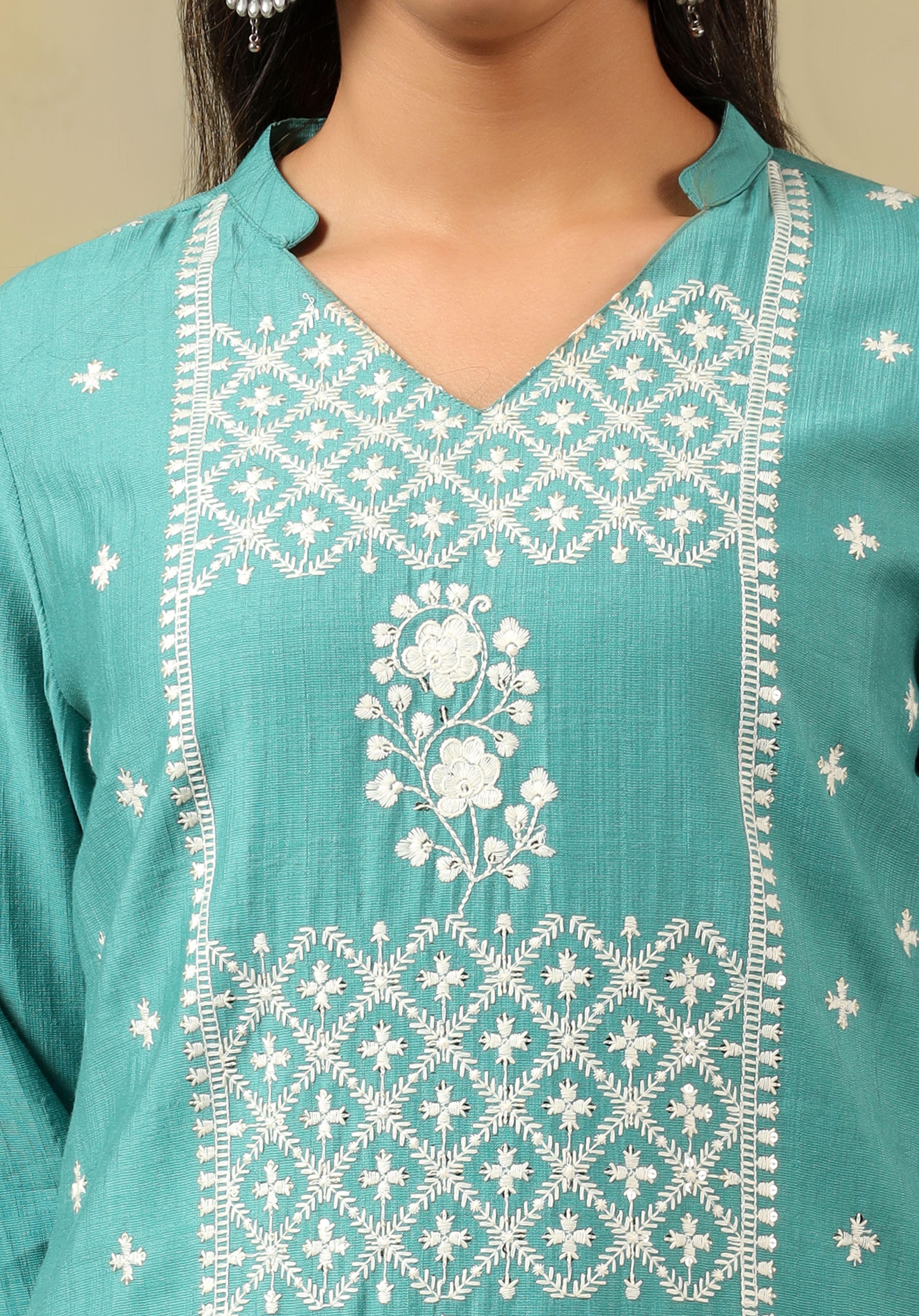 Kritika Teal Suit Set