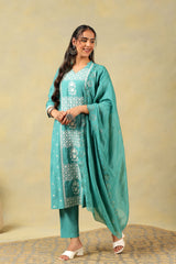 Kritika Teal Suit Set