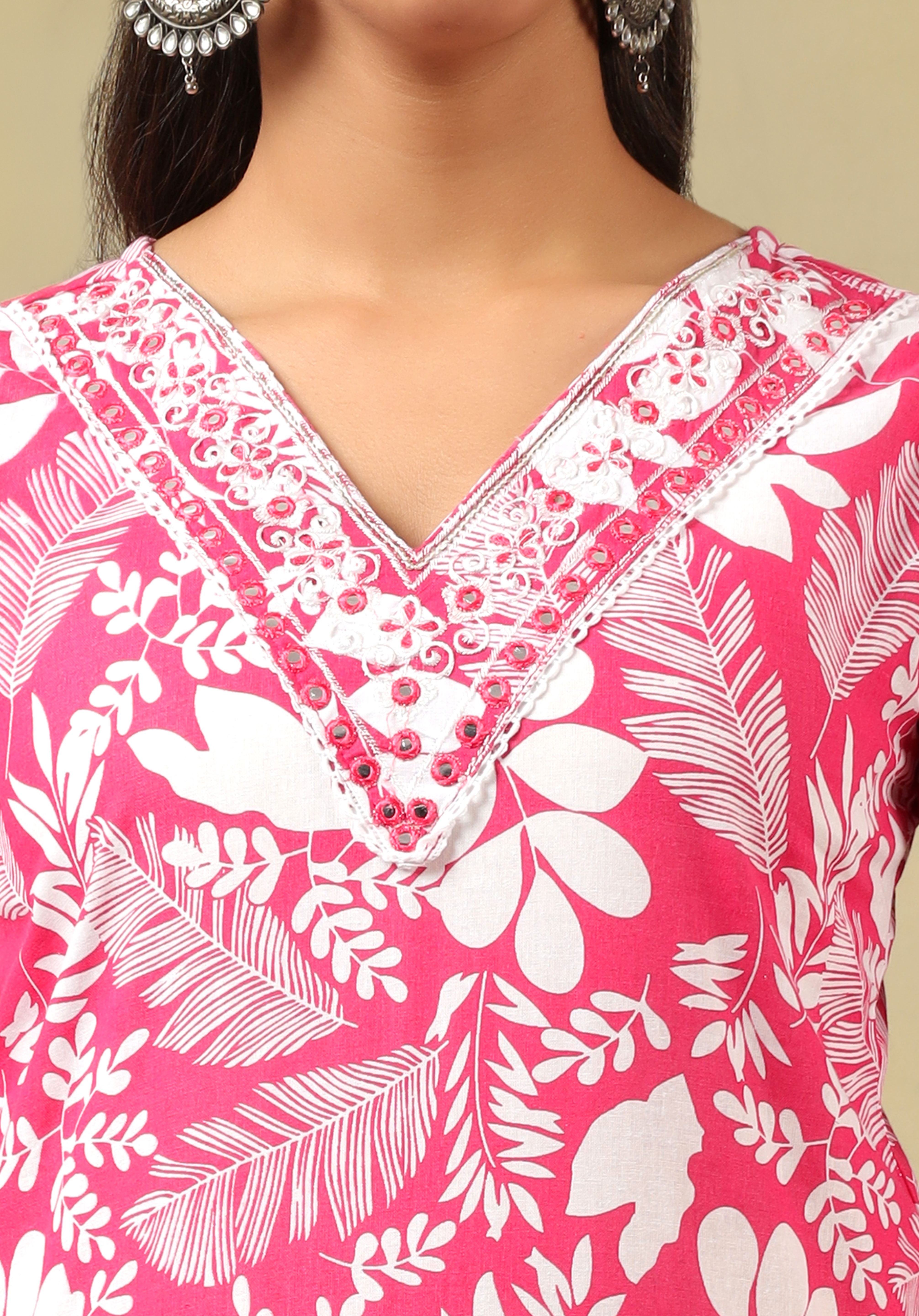 Meher Floral Block Print Kurta Set