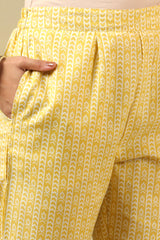 Rhea Yellow Leaf Suit Set