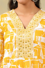 Jiya Radiant Abstract Anarkali Suit Set