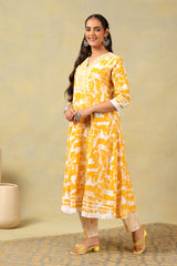 Jiya Radiant Abstract Anarkali Suit Set