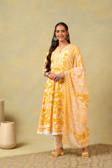 Jiya Radiant Abstract Anarkali Suit Set