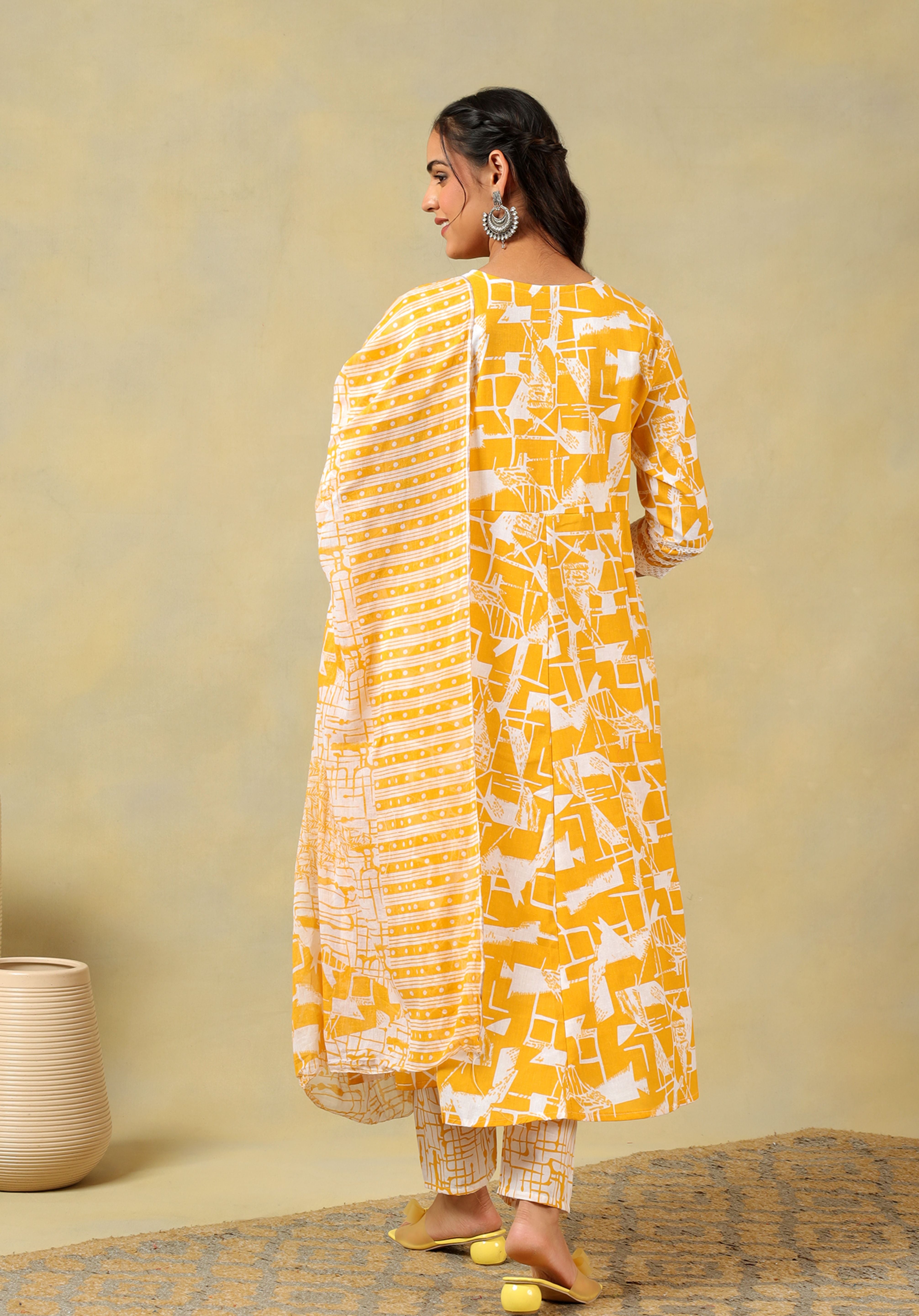 Jiya Radiant Abstract Anarkali Suit Set