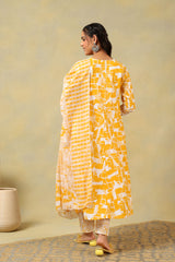 Jiya Radiant Abstract Anarkali Suit Set