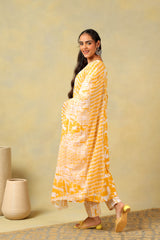 Jiya Radiant Abstract Anarkali Suit Set