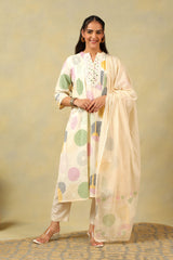 Tara Pastel Orb Print Suit Set