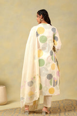 Tara Pastel Orb Print Suit Set