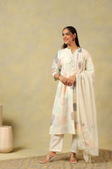 Pari Pastel Orb Print Suit Set