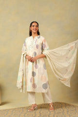 Pari Pastel Orb Print Suit Set