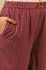 Ishani Maroon Lily Kurta Set