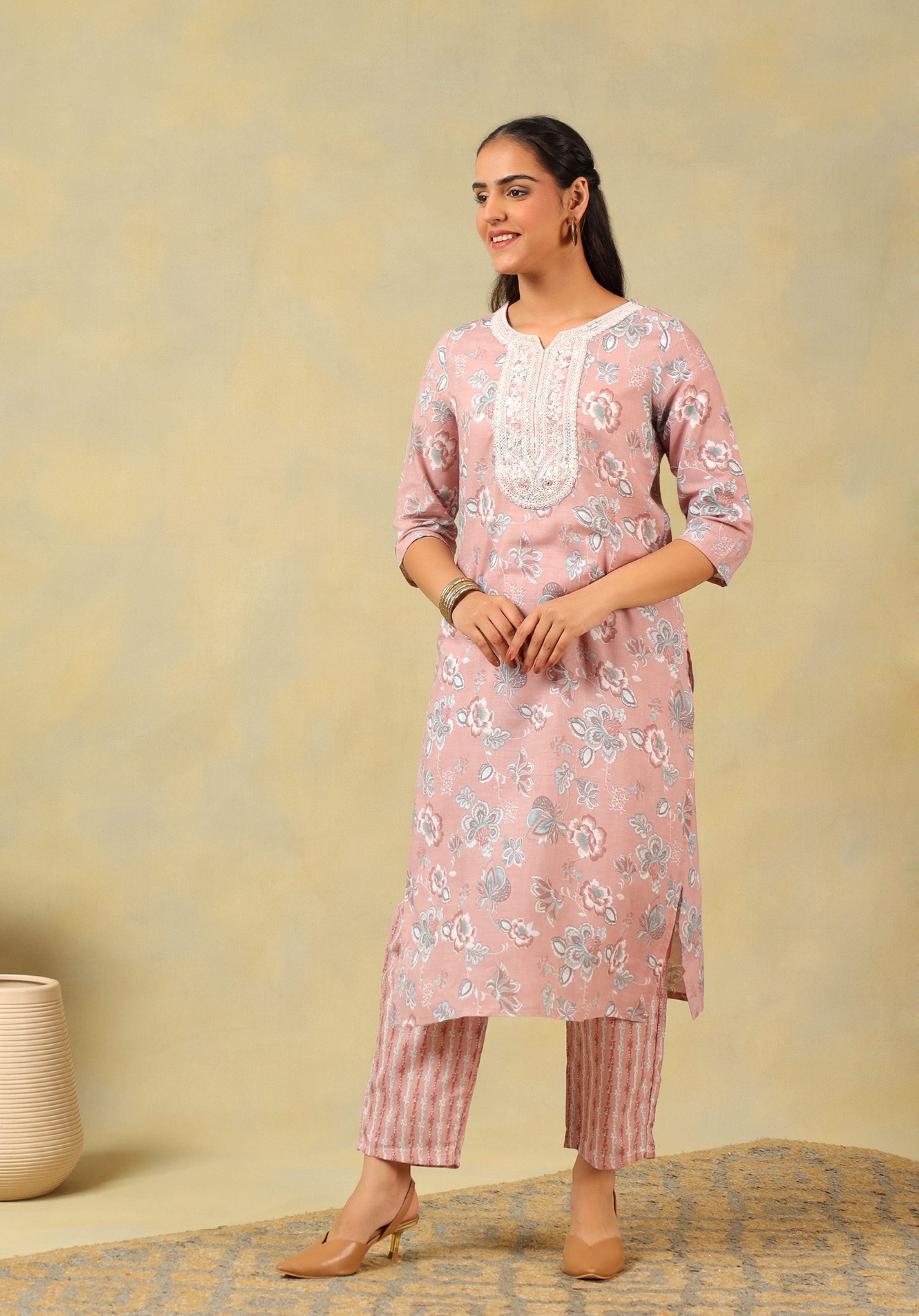 Sanaya Rose Floral Suit Set