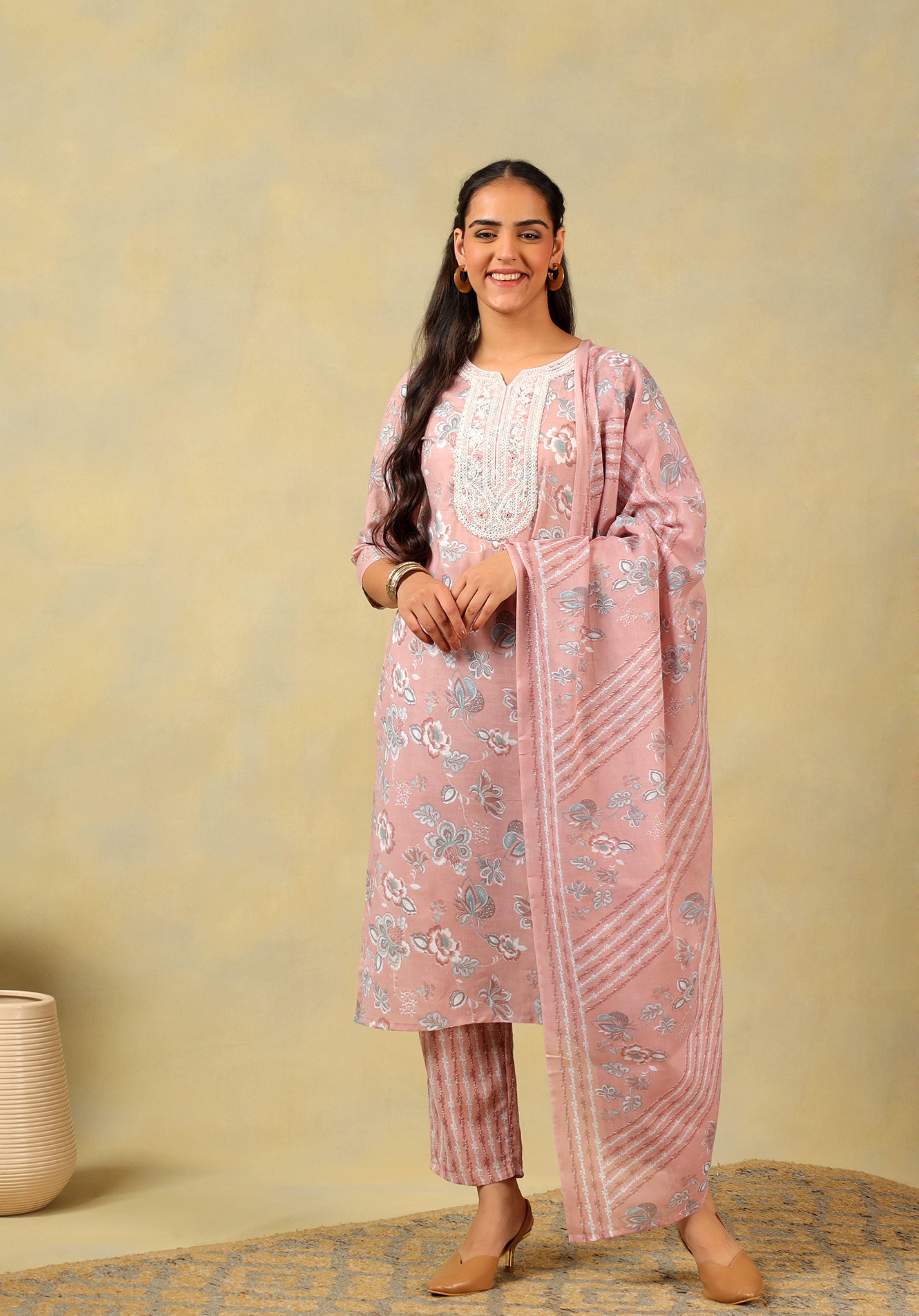 Sanaya Rose Floral Suit Set