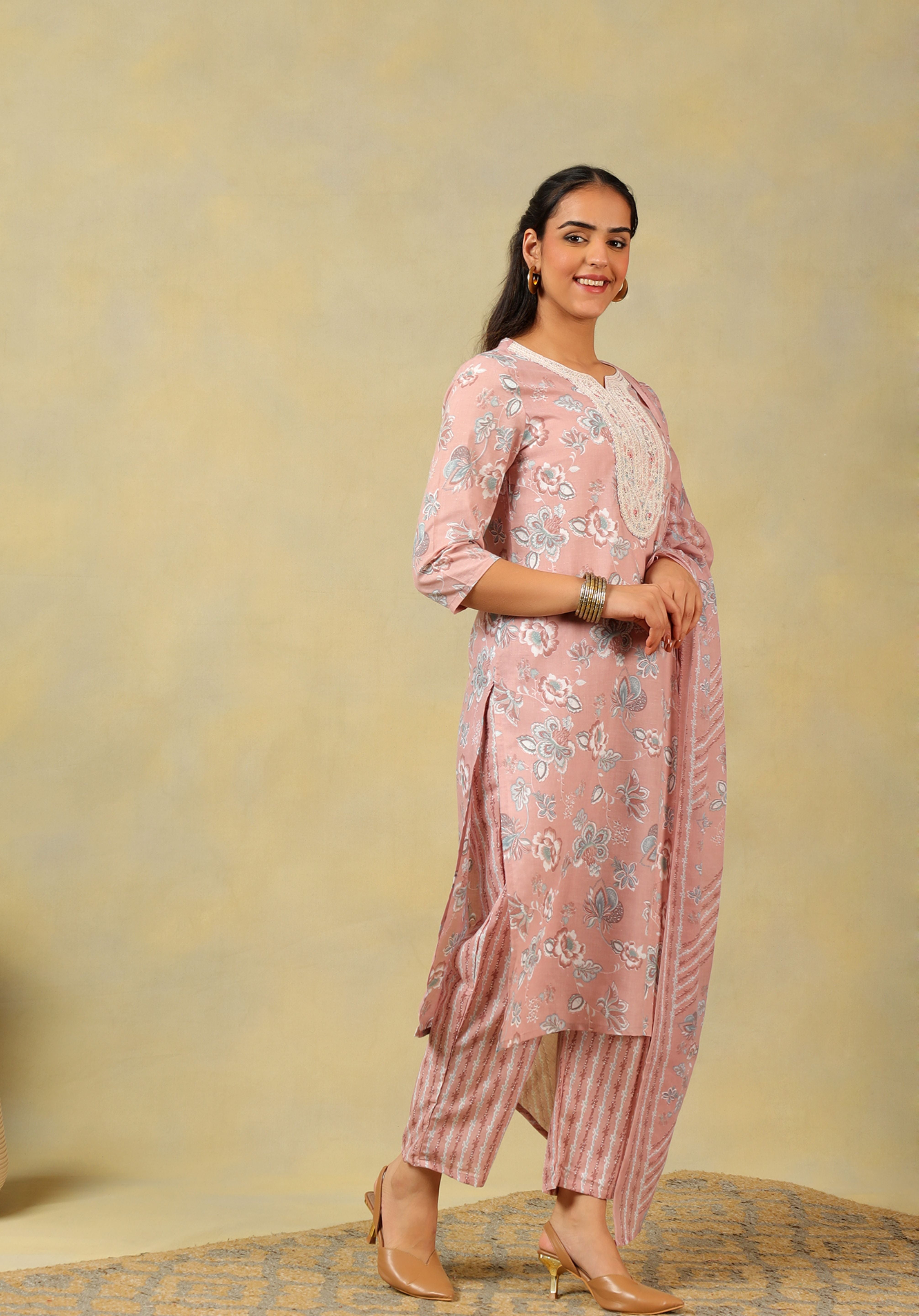 Sanaya Rose Floral Suit Set