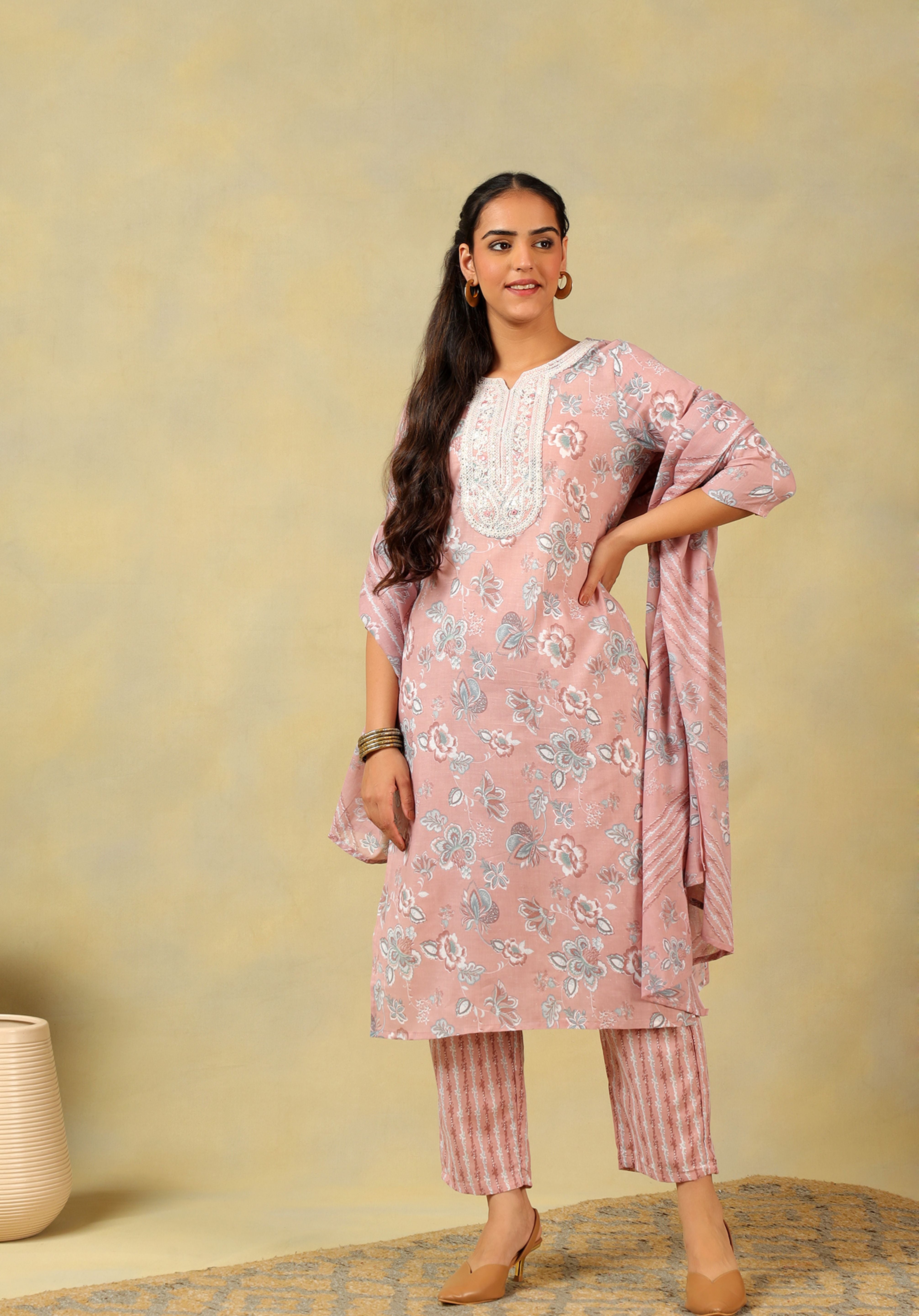 Sanaya Rose Floral Suit Set