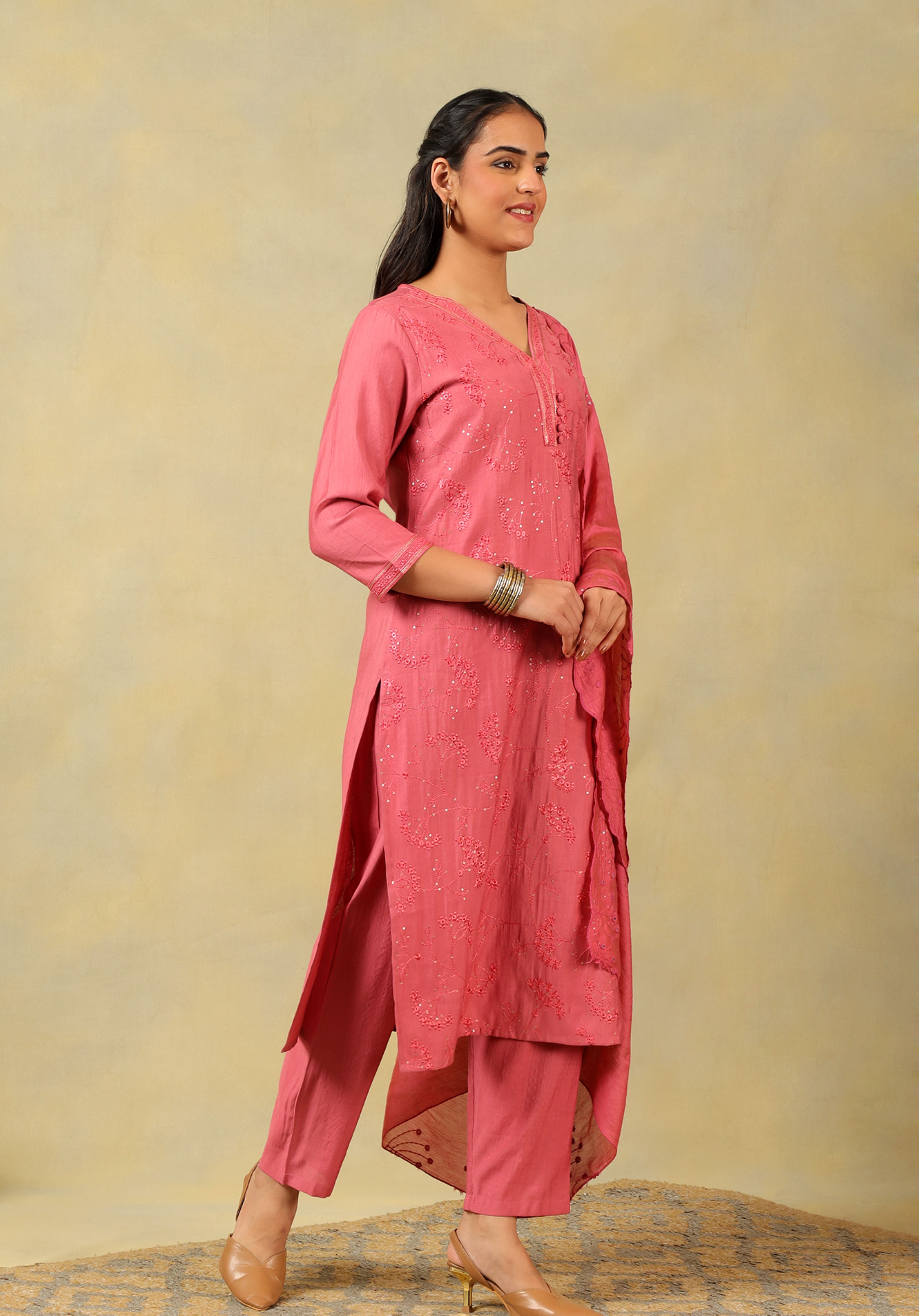 Keya Rose-Sequin Suit Set