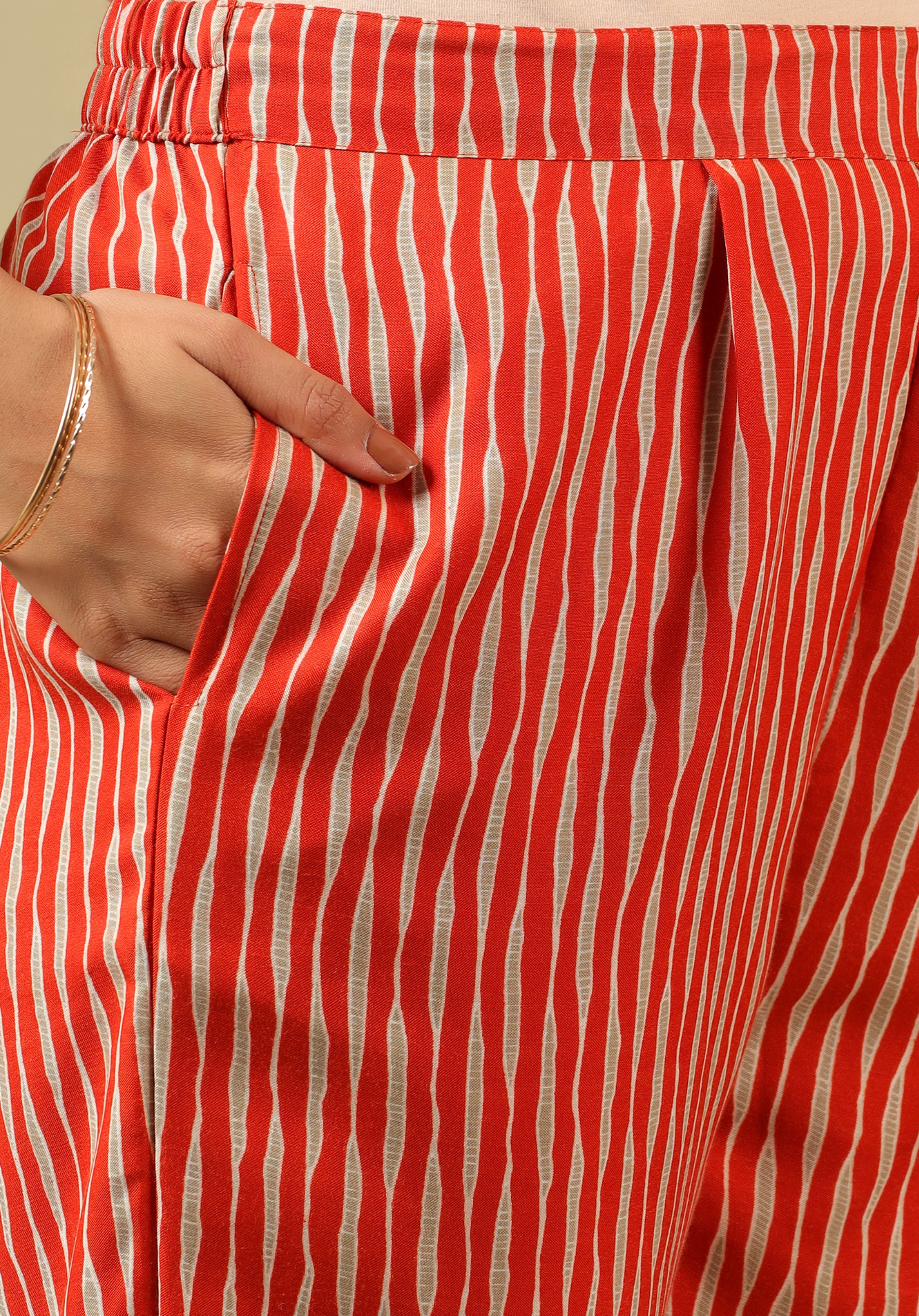 Advika Crimson Abstract Suit Set