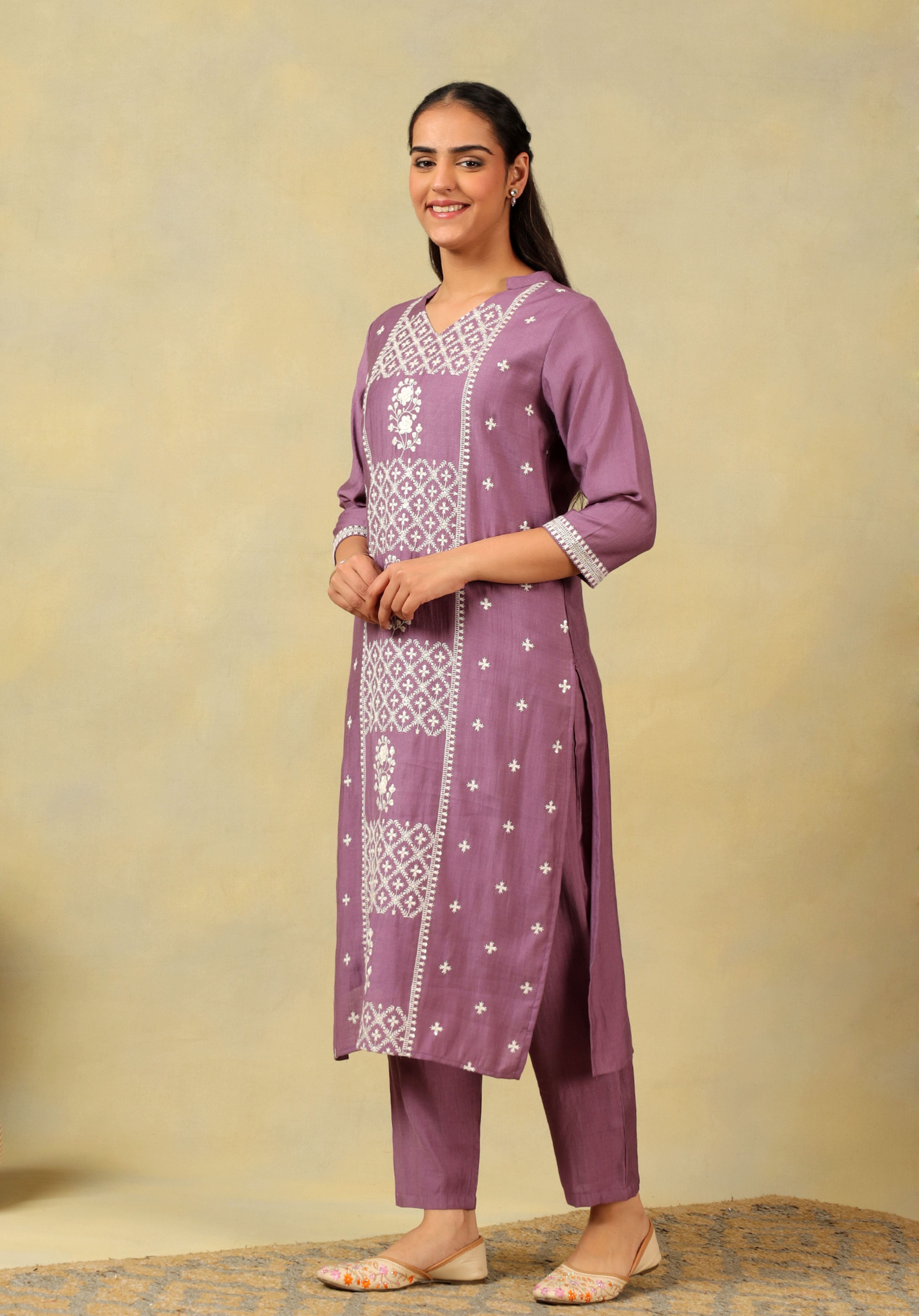 Lavanya Mauve Suit Set