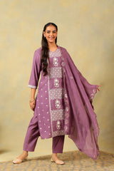 Lavanya Mauve Suit Set