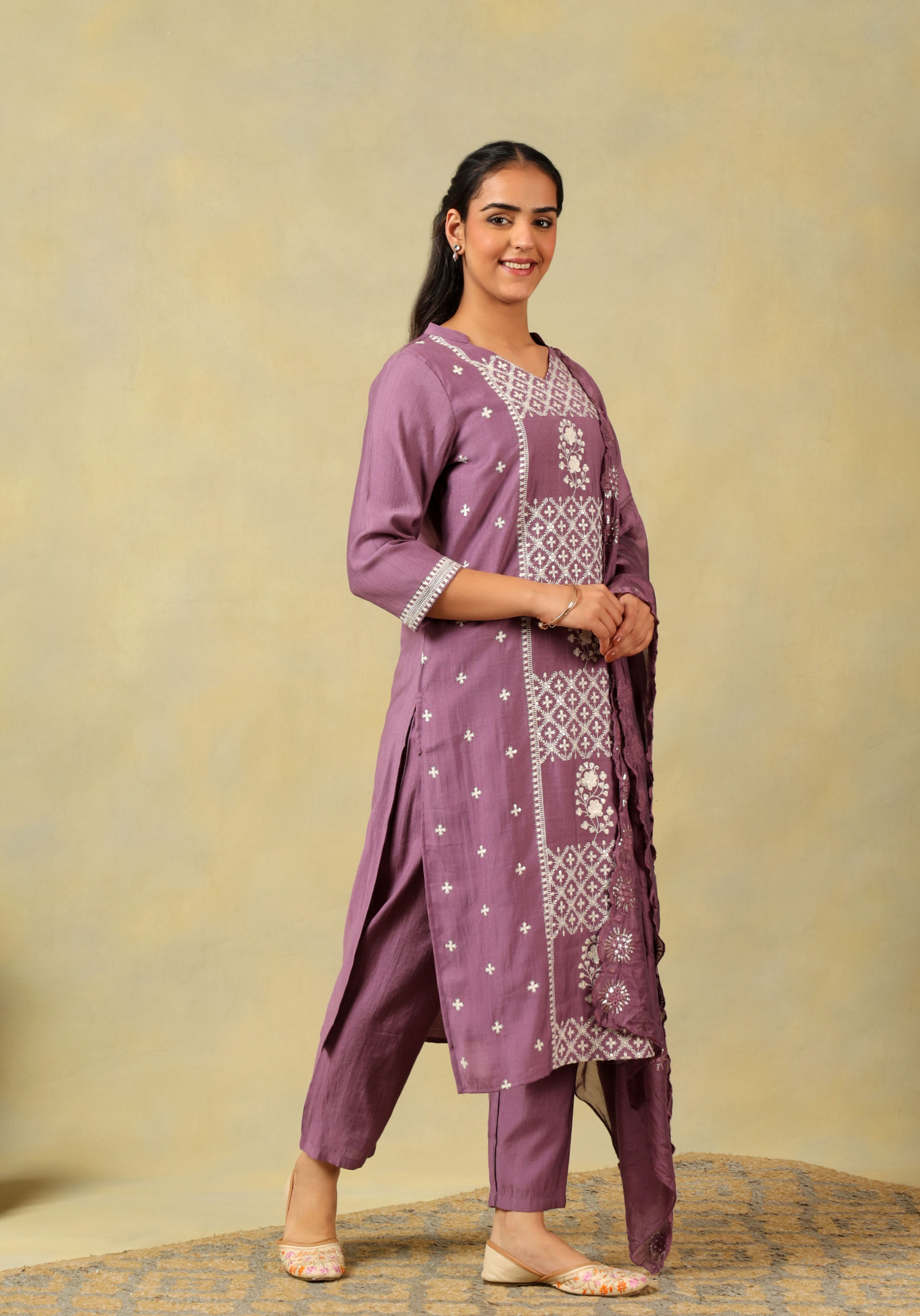 Lavanya Mauve Suit Set