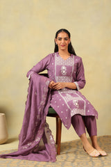 Lavanya Mauve Suit Set