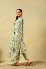 Navya Olive Foliage Suit Set