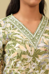 Navya Olive Foliage Suit Set