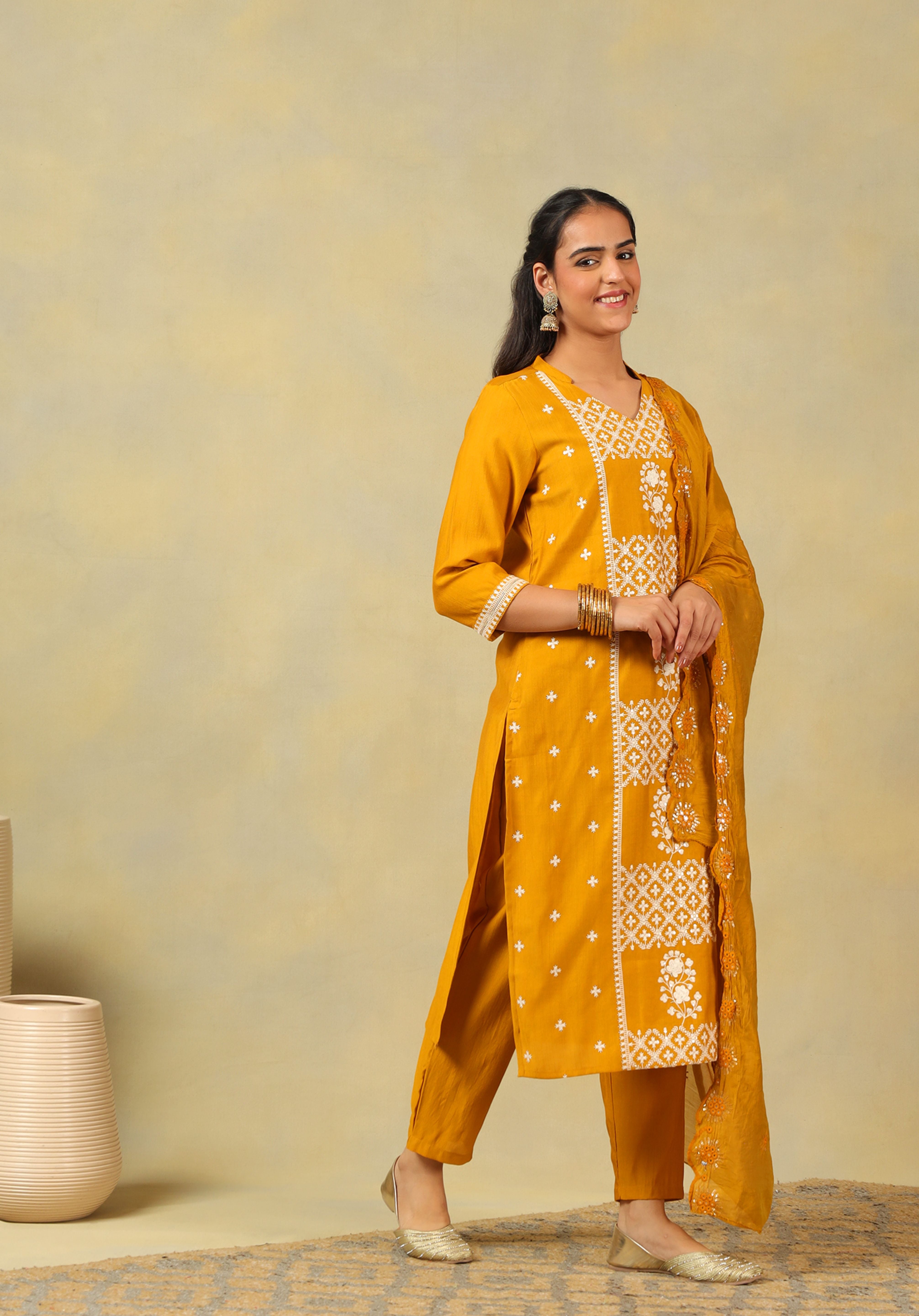 Tanvi Mustard Suit Set