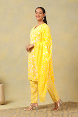 Myra Sunny Leafy Bloom Kurta Set