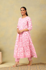Yasmin Floral Bloom Anarkali Suit Set