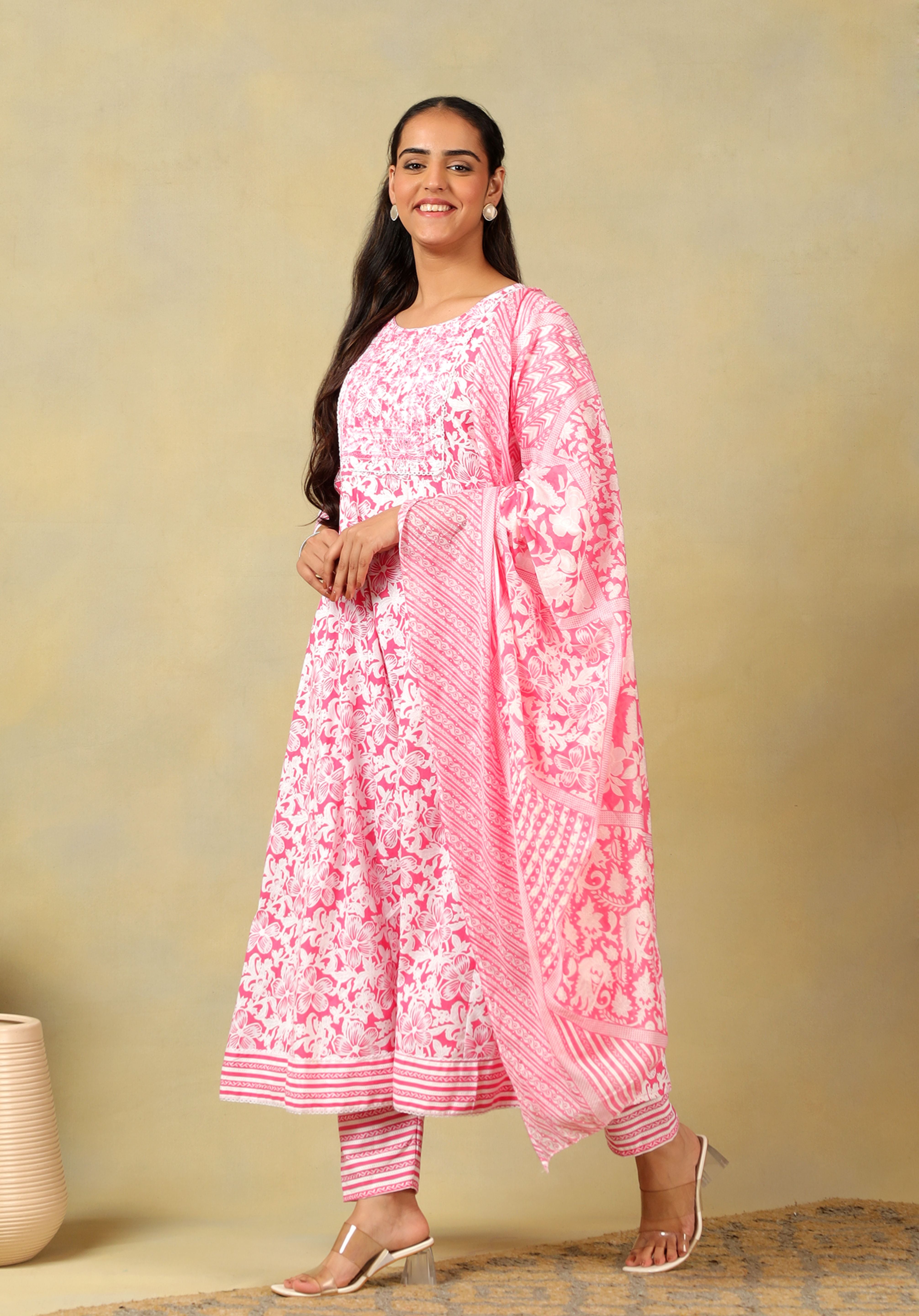 Yasmin Floral Bloom Anarkali Suit Set