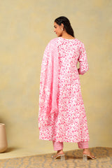 Yasmin Floral Bloom Anarkali Suit Set