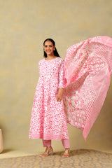 Yasmin Floral Bloom Anarkali Suit Set