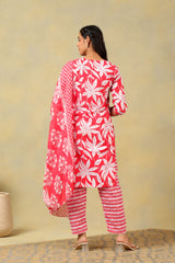 Saanjh Lily Floral Motif Kurta Set