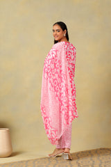 Ananya Geometric Block Print Kurta Set