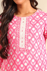 Amrita Fuchsia Garden Suit Set