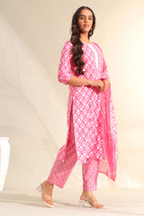 Amrita Fuchsia Garden Suit Set