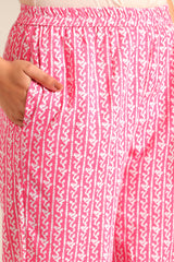 Amrita Fuchsia Garden Suit Set