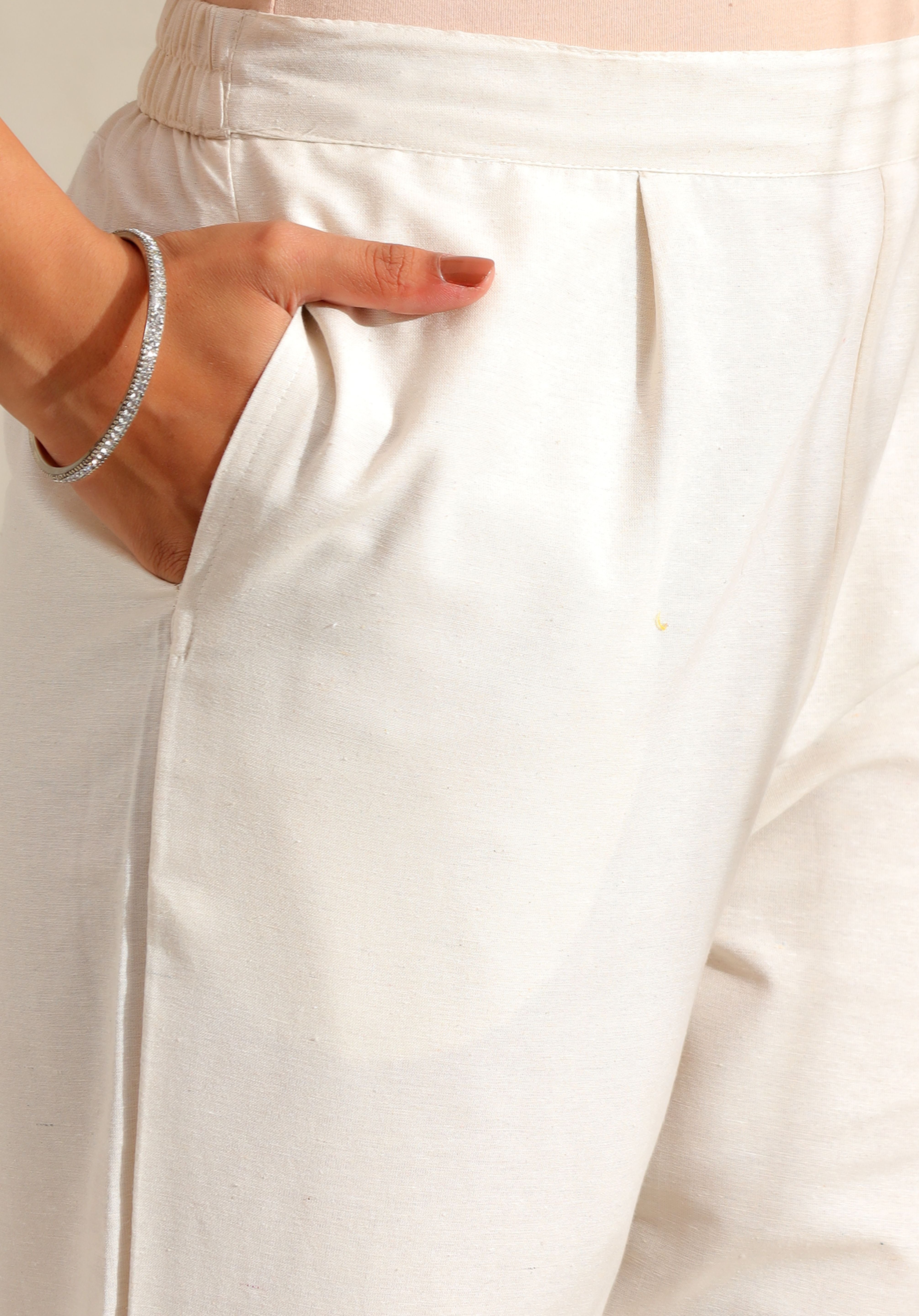 Pari Rose Zari Stripe Kurta-Set