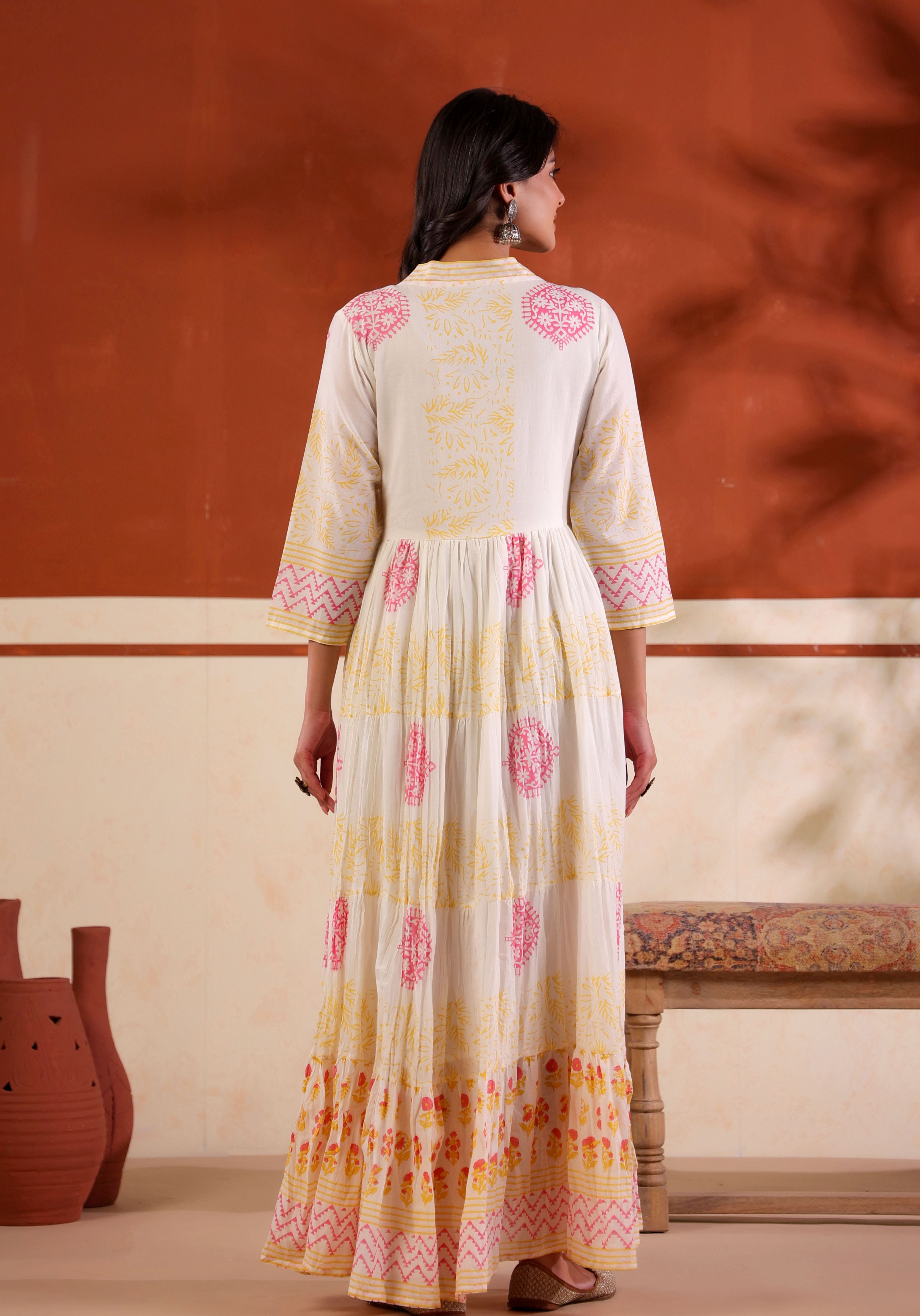 Aavya Sunlit Tiered Dress
