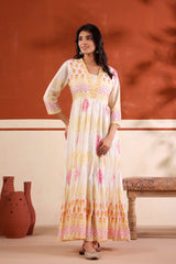 Aavya Sunlit Tiered Dress