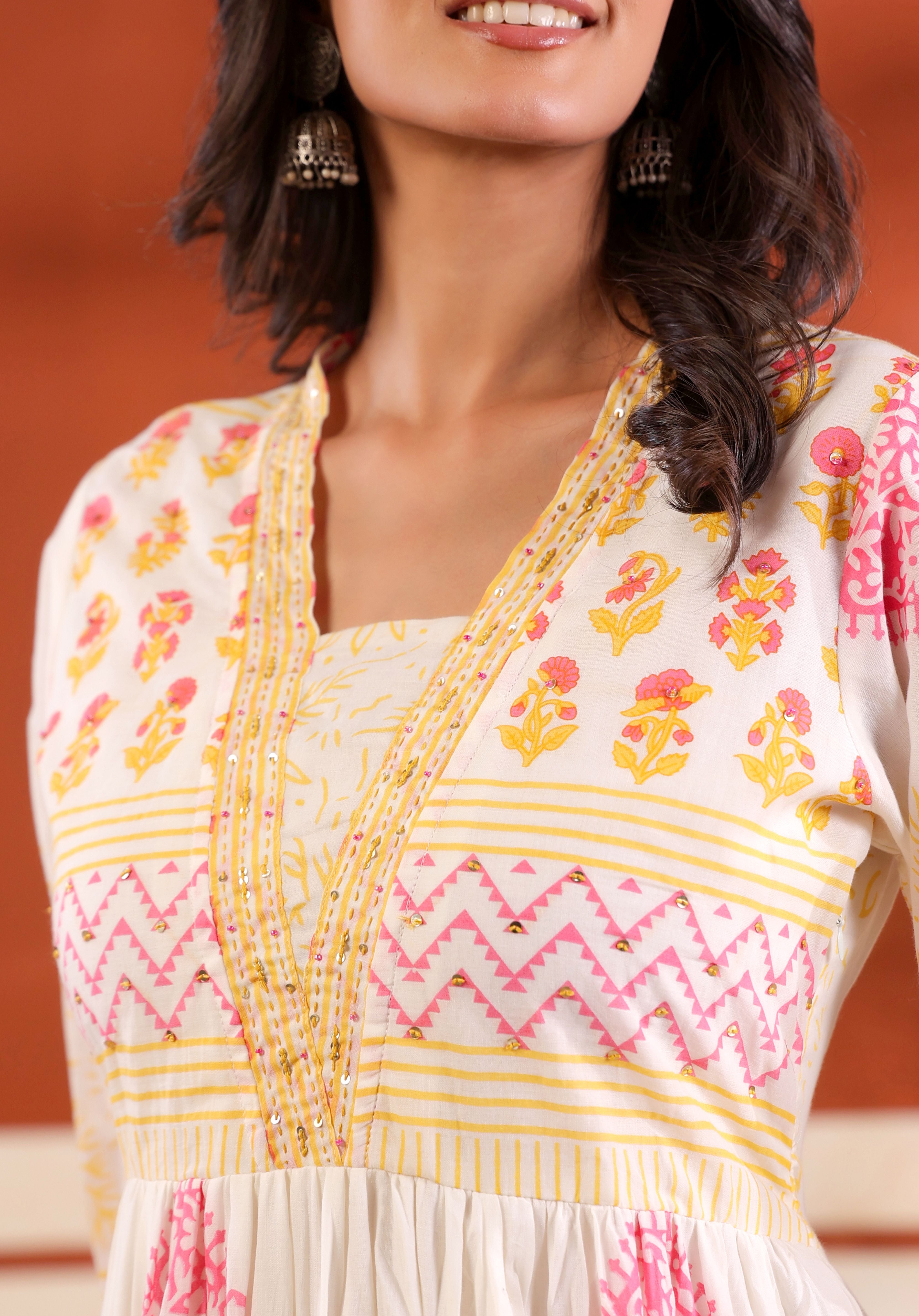 Aavya Sunlit Tiered Dress