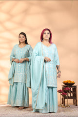 Fiza Embroidered Sharara Set