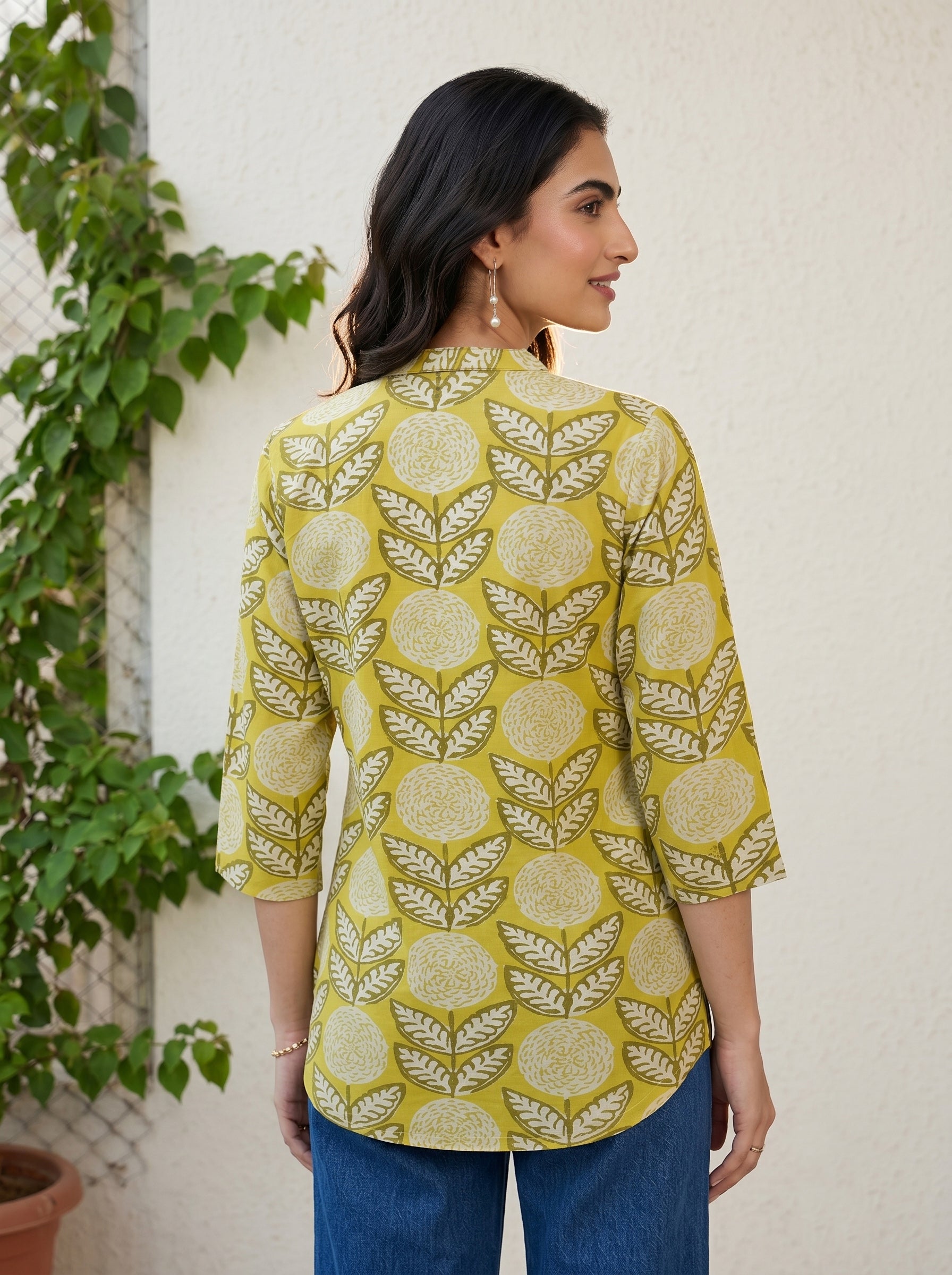 Yellow Reya Tunictop
