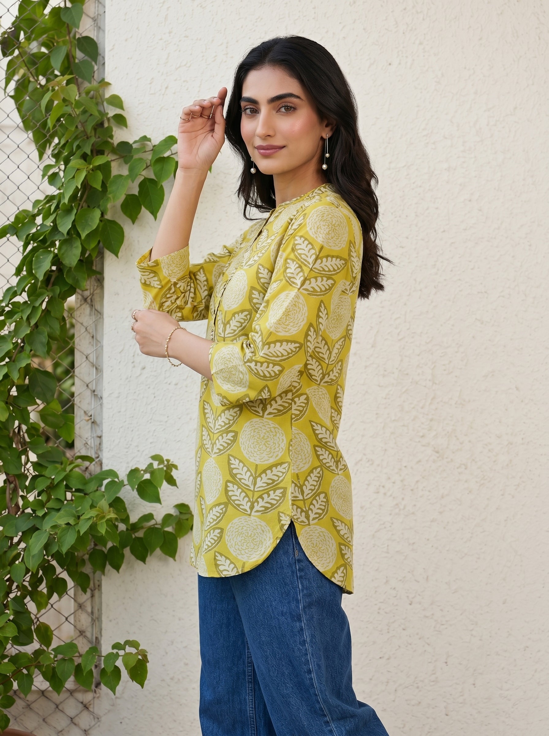Yellow Reya Tunictop