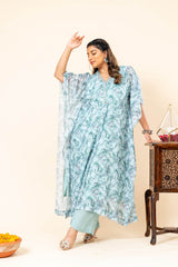 georgette kaftan set