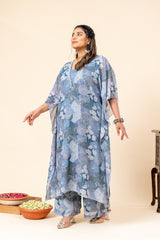 Floral Printed Kaftan Co-Ord Set