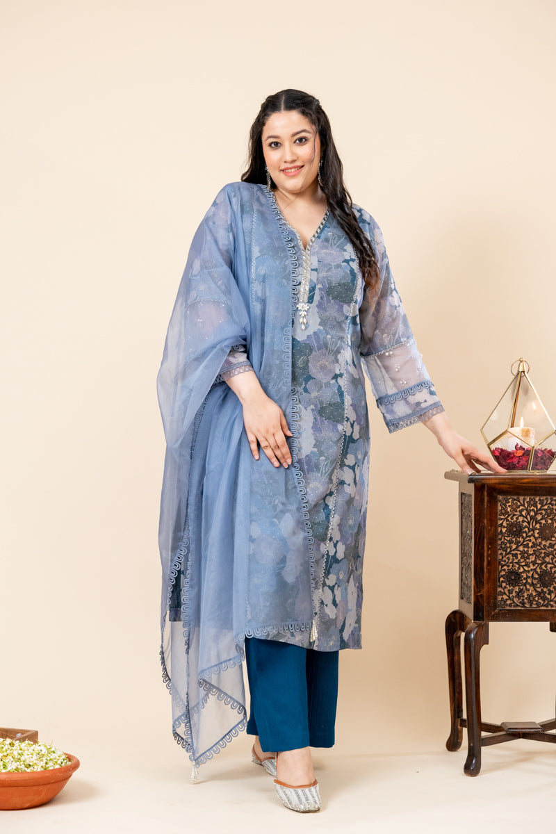 Shop Blue Printed Suite Sets Online - Mamicha