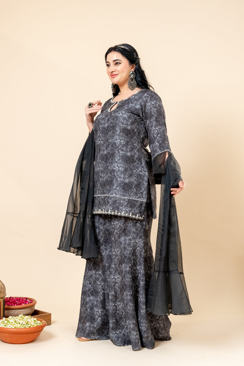 
kurti and sharara set